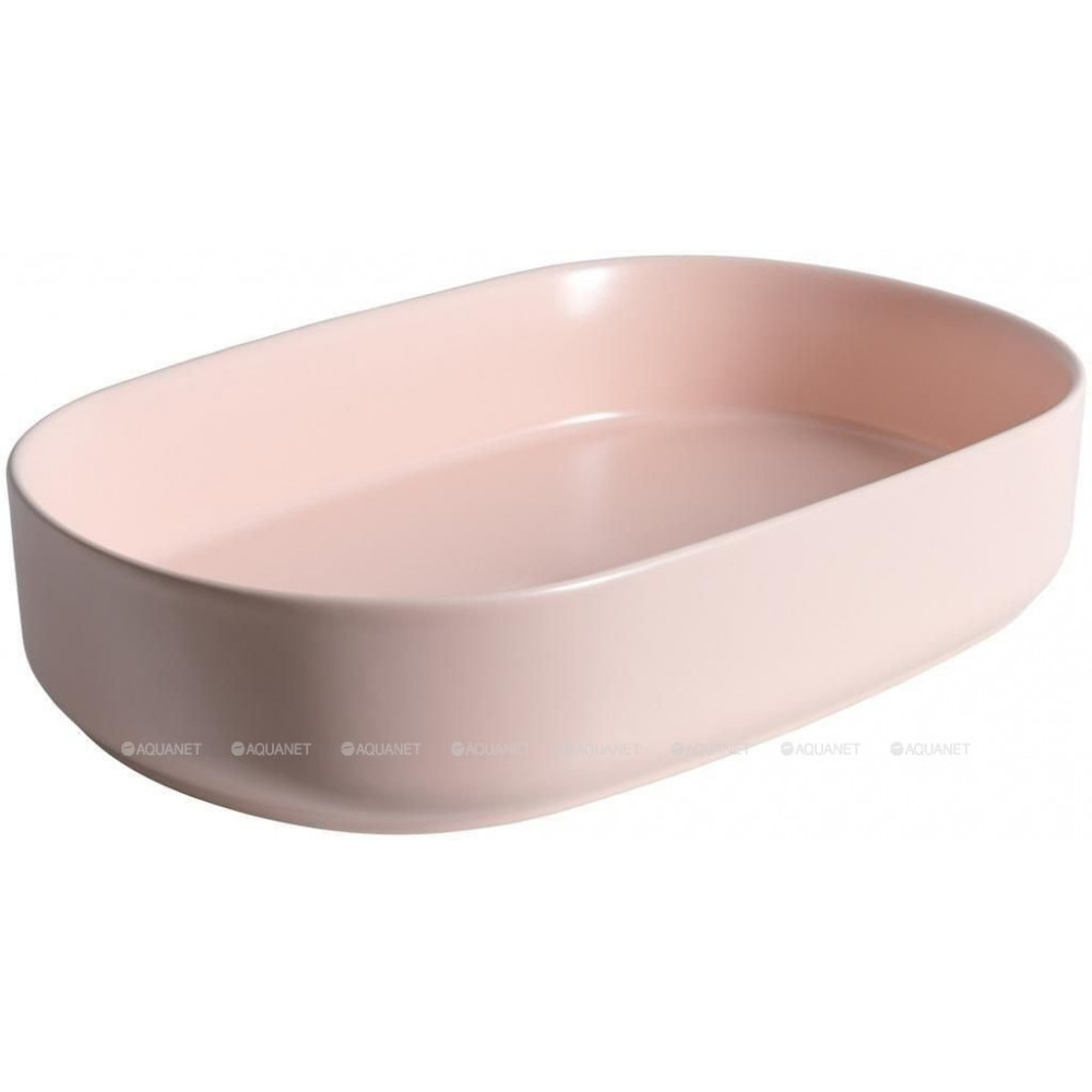 Раковина накладная Allen Brau Fantasy Oval 550х360 мм розовый 4.11022.SM