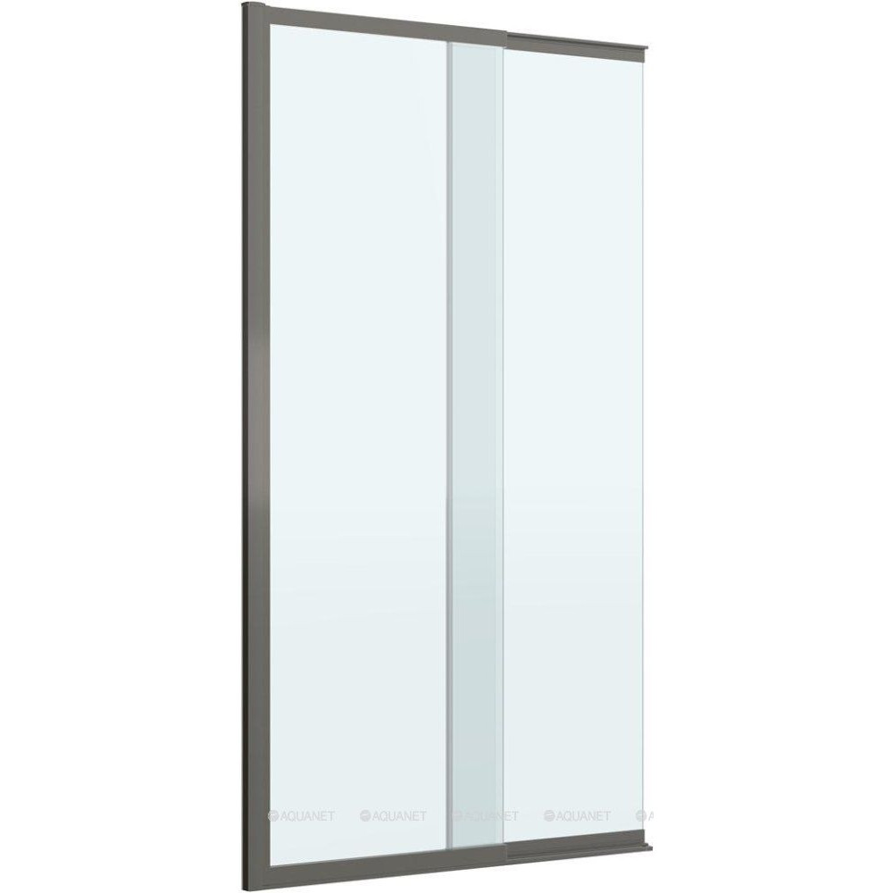 Душевая шторка на ванну Cezares SLIDER 90x150 см оружейная сталь SLIDER-FIX-VF-11-90/150-C-GM