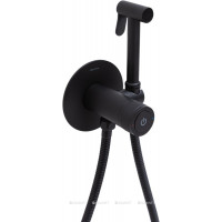 Смеситель с гигиеническим душем Allen Brau Liberty Push key черный матовый 5.33005-31