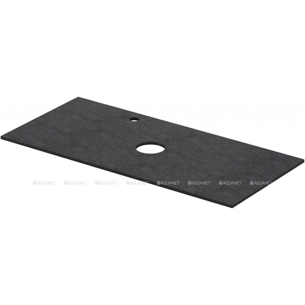 Столешница Aquanet Flat 100 с отверстием слева графит 00345788