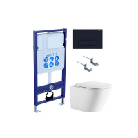 Комплект инсталляция с унитазом Aquatek Либерти 4 в 1 (INS-0000012, KKI-0000002, KDI-0000017, AQ1999T-00) ЛИБЕРТИ-017 4в1
