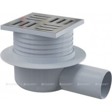 Трап сливной AlcaPlast 105x105/50 мм боковой выпуск решетка нерж. сталь APV26
