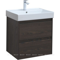Тумба под раковину Aquanet Nova Lite 60 2 ящика дуб черный 00287894