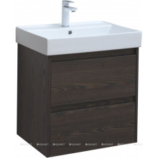 Тумба под раковину Aquanet Nova Lite 60 2 ящика дуб черный 00287894