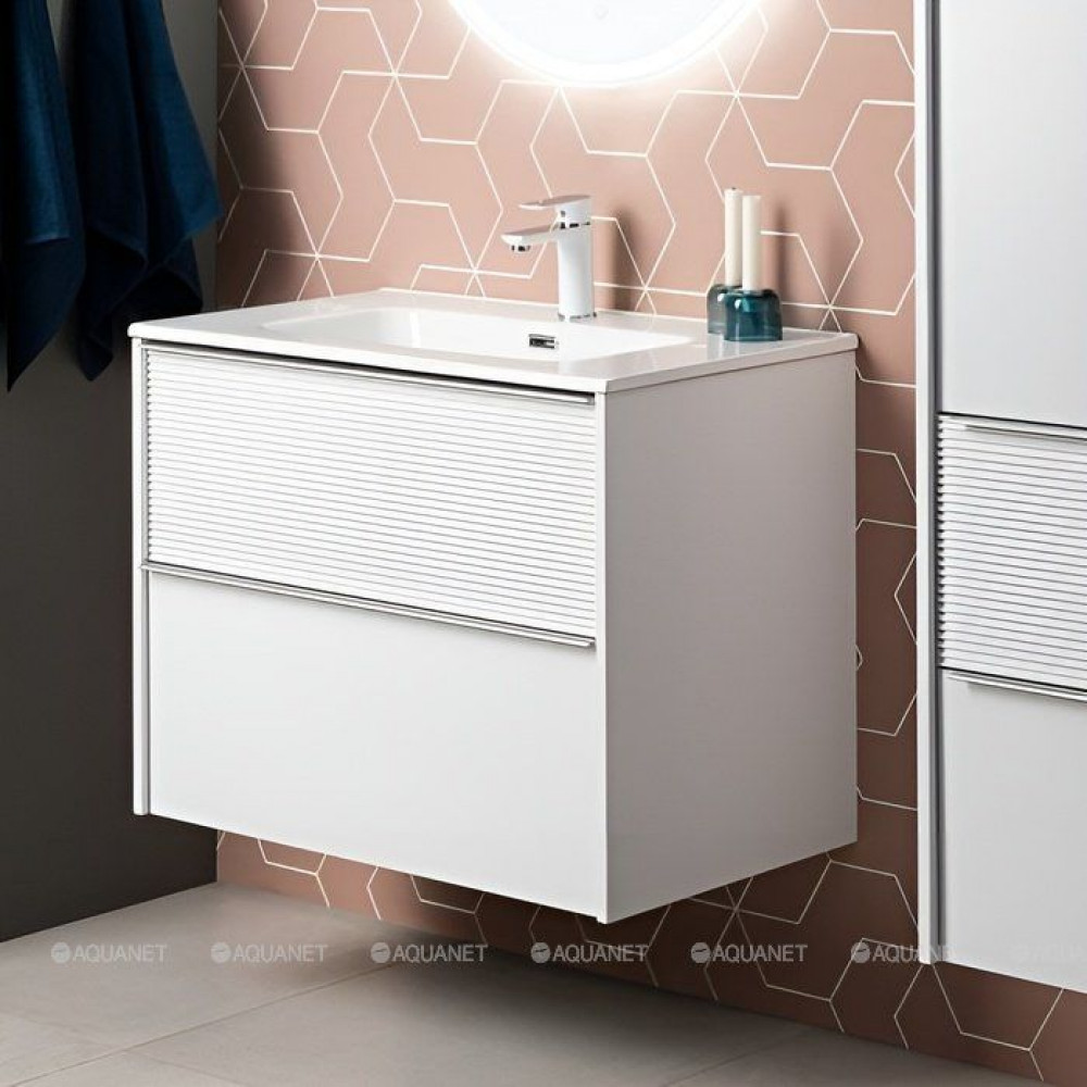 Тумба с раковиной Aquanet Вита 100 белый матовый 00339163