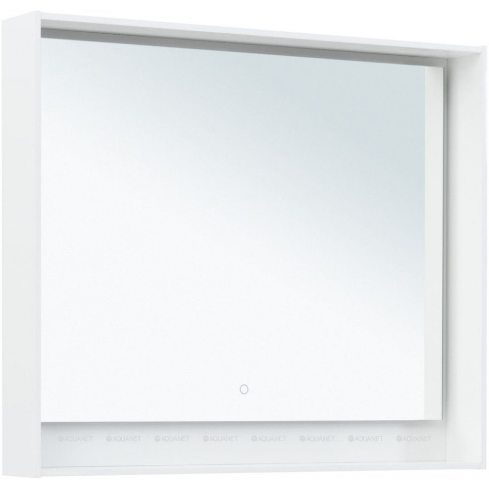 Зеркало Aquanet Милан 100 LED белый глянец 00306372