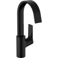 Смеситель для раковины Hansgrohe Vivenis 210 однорычажный с поворотным изливом матовый черный 75030670