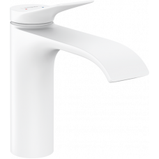 Смеситель для раковины hansgrohe Vivenis 110 со сливным гарнитуром белый матовый 75020700 Смеситель для раковины hansgrohe Vivenis 110 со сливным гарнитуром белый матовый 75020700