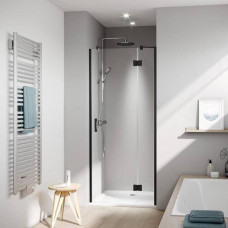 Дверь в нишу Kermi LIGA 900x2000 мм Schwarz Soft прозрачное стекло Kermiclean LI SFR 09020 3PK