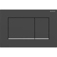 Клавиша смыва Geberit Sigma30 для двойного смыва квадратная черный матовый/хром 115.883.14.1