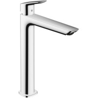 Смеситель для раковины hansgrohe Logis Fine 240 однорычажный со сливным гарнитуром хром 71257000