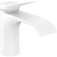 Смеситель для раковины Hansgrohe Vivenis 80 однорычажный матовый белый 75010700