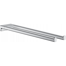 Держатель для полотенец двухрожковый Hansgrohe AddStoris 455 мм хром 41770000 Держатель для полотенец двухрожковый Hansgrohe AddStoris 455 мм хром 41770000