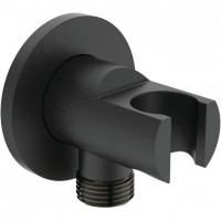 Шланговое подключение с держателем ручного душа Ideal Standard Idealrain черный матовый BC807XG
