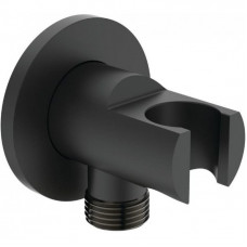 Шланговое подключение с держателем ручного душа Ideal Standard Idealrain черный матовый BC807XG