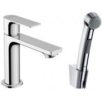 Смеситель для раковины Hansgrohe Rebris E 110 с гигиеническим душем хром 72216000