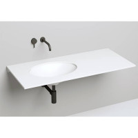 Раковина встраиваемая под столешницу Salini Marea 55х40х13.5 см S-Stone белый матовый 1802211M