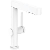 Смеситель для раковины hansgrohe Finoris 230 однорычажный с вытяжным душем 2jet матовый белый 76063700