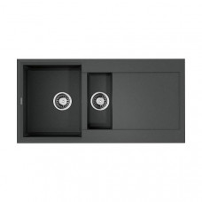 Кухонная мойка OMOIKIRI Sakaime 100-2-PL Tetogranit 100x50 см платина 4993899 Кухонная мойка OMOIKIRI Sakaime 100-2-PL Tetogranit 100x50 см платина 4993899