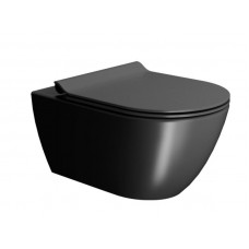 Уценка. Унитаз подвесной безободковый GSI Pura Swirlflush 550х360 мм черный матовый 881526_УЦ/7 Уценка. Унитаз подвесной безободковый GSI Pura Swirlflush 550х360 мм черный матовый 881526_УЦ/7