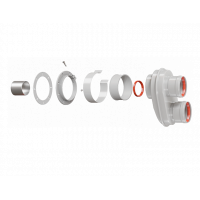 Адаптер разделительный моноблочный Royal Thermo универсальный 80/80 мм 1433023