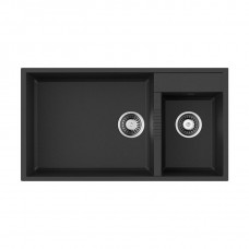 Кухонная мойка Omoikiri Tedori 85-2-U-BL Tetogranit 85x46.5 см черный 4993940