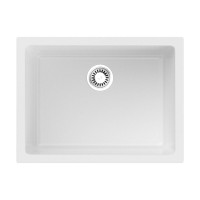 Кухонная мойка Omoikiri Okinoshima 61-U/I-WH Glossy Natceramic 61x46 см белый 4993256