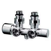 Узел нижнего подключения угловой FAR 3/4 EU - 1/2 HP серебристый FL 0263 3412