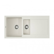 Кухонная мойка OMOIKIRI Sakaime 100-2-WH Tetogranit 100x50 см белый 4993895 Кухонная мойка OMOIKIRI Sakaime 100-2-WH Tetogranit 100x50 см белый 4993895