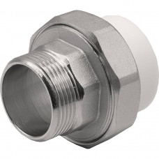 Муфта комбинированная разъемная PP-R Thermolight 40x1 1/4 НР белая НС-1620537 Муфта комбинированная разъемная PP-R Thermolight 40x1 1/4 НР белая НС-1620537
