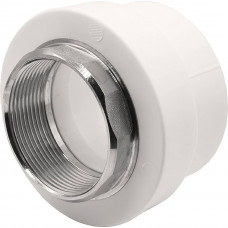 Муфта комбинированная Thermolight PP-R 63x2 ВР под ключ белая 1620505 Муфта комбинированная Thermolight PP-R 63x2 ВР под ключ белая 1620505