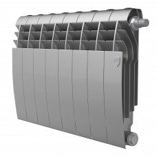 Биметаллический радиатор Royal Thermo BiLiner 350 Silver Satin VR 8 секций нижнее подключение 1506301