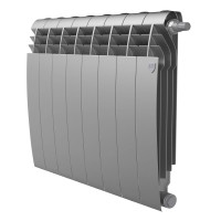Радиатор биметаллический Royal Thermo BiLiner 500 Silver Satin нижнее подключение 8 секций НС-1506316