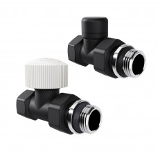 Набор термостатический прямой Royal Thermo Design 1/2 M30x1,5 Черный НС-1640378