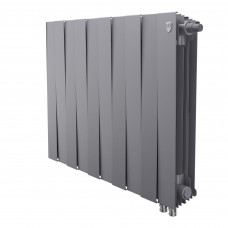 Радиатор биметаллический Royal Thermo PianoForte 500 12 секций нижнее подключение Silver Satin 1682379