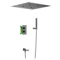 Душевая система встроенная с термостатом Timo Petruma SX-5019/18SM черное золото SX-5019/18SM