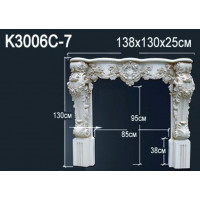 Обрамление камина Perfect K3006 полиуретан