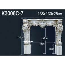 Обрамление камина Perfect K3006 полиуретан