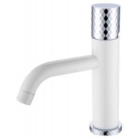 Смеситель для раковины Boheme Stick White Diamond Chrome 121-WCR