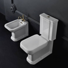 Унитаз-моноблок Kerasan Waldorf 68х36.7 см белый/хром 750990/411701/418101/760390