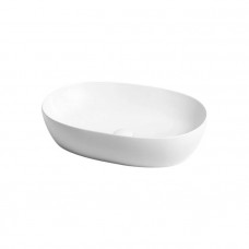 Раковина накладная Azzurra Elegance Circle 60x40x14 см Bianco lucido ELLA060400C0BI Раковина накладная Azzurra Elegance Circle 60x40x14 см Bianco lucido ELLA060400C0BI