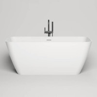 Ванна отдельностоящая Salini Agatha 180х80х66 см S-Stone белый матовый 100221M