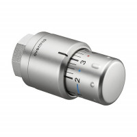 Головка термостатическая Oventrop Uni SH жидкостная M30x1.5 7-28 °C матовая сталь 1012085