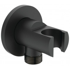Держатель с подключением душевой лейки Ideal Standard Idealrain 1/2 матовый черный BC807XG