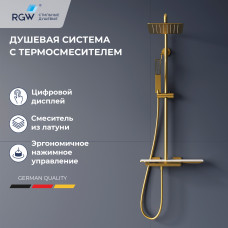Душевая система RGW SP-34Gb золото 51140134-06