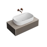Тумба под раковину подвесная Kerama Marazzi Magica 88.4х48.5х22 см 1 ящик вечерний серый матовый MA.90.1/EGR.M