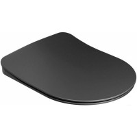 Сиденье для унитаза RAVAK Uni Chrome Flat черное X01795