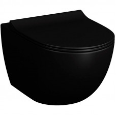 Унитаз подвесной безободковый VitrA Sento матовый черный 7748B083-0101
