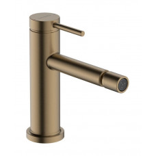 Смеситель для биде hansgrohe Tecturis S однорычажный со сливным гарнитуром шлифованная бронза 73201140