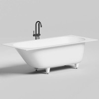 Ванна встраиваемая Salini Ornella 180х80х60 см овальная чаша S-Stone белый матовый комплект 102422M